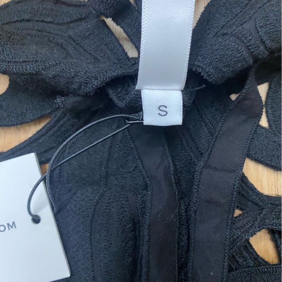 Rat And Boa Black Cut Out Lace Halter Dress Womens Small NWT - Picture 6 of 9